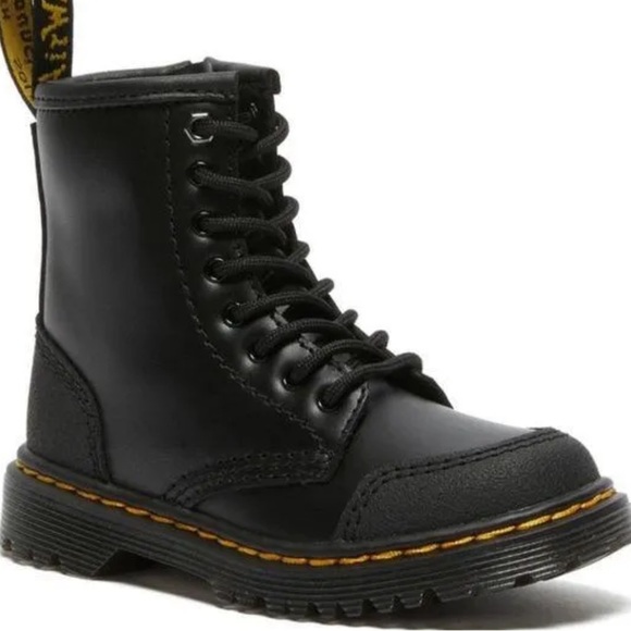 Dr. Martens Other - JUNIOR 1460 OVERLAY LEATHER BOOTS size 4m
